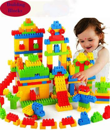 FRAONY Creativity 100 Pcs Blocks Game Set for Children My Smart Block Set,  Educational Building Easy Design Model Kids Home Fun Toy Both Boys and ...