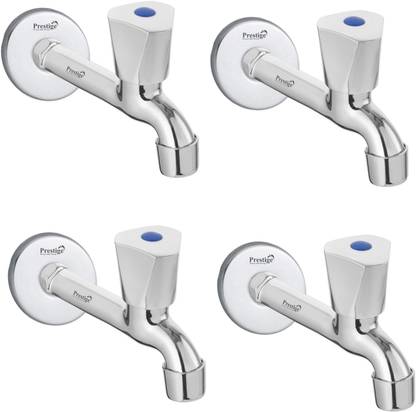 Prestige stainless steel Acura shape Long body- Tap Pack of 4 , Bib Tap Faucet  (Wall Mount Installation Type)