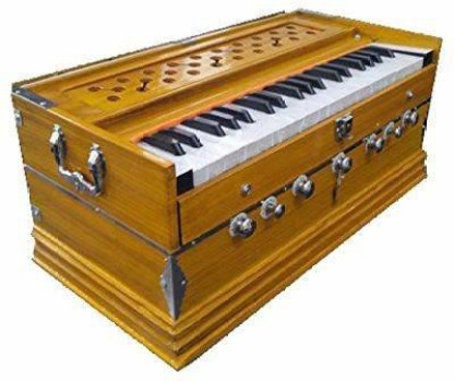 Indian Musical Instrument Items Best Harmonium 4 Stopper Wooden Harmonium With Brown Color 