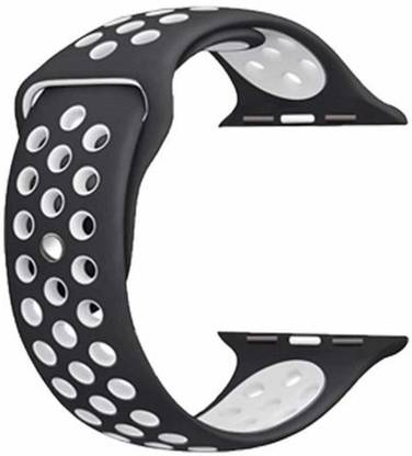 Frazil Soft Silicone Sport 42mm/44mm Band Black and White Air Hole Smart  Watch Strap Price in India - Buy Frazil Soft Silicone Sport 42mm/44mm Band  Black and White Air Hole Smart Watch