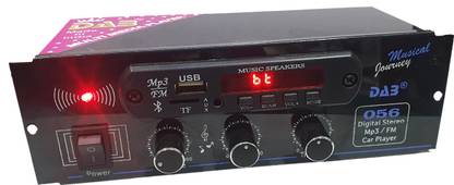 stereo mini player amplifier usb mp3 memory audio cart volt aux connectors 2rc dab bluetooth ic remote fm ab radio