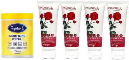 Signature X Sanitizing Wipes Patanjalii Rose Face Wash 60 Gm Set Of 4 Price In India Buy Signature X Sanitizing Wipes Patanjalii Rose Face Wash 60 Gm Set Of Sri sri walnut orange scrub, 60 ml. flipkart
