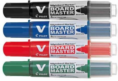 entiteit breedtegraad hardware Flipkart.com | PILOT V-Board Master Pack of 4 (Blue-1, Black-1, Red-1,  Green-1) - Marker