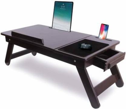 Skull Wood Portable Laptop Table, Wooden Foldable Laptop Table