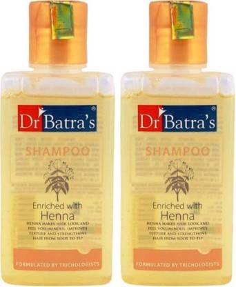 Dr. Batra’s Shampoo Enriched With Henna (200 ML) Pack of 2 (400 ml)