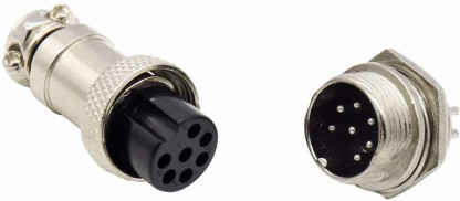 Shiwaki S Type 7 Pin Male Trailer Connector Plug Socket Lighting Connects 