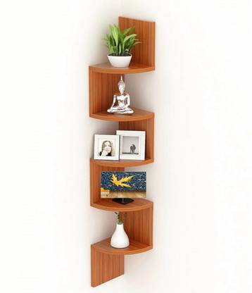 Century 21 Zigzag Corner Wall Mount Shelf Unit Racks And Shelves Book Decoration Wooden In India - Teak Corner Wall Shelf Century 21 Zigzag Corner Wall Mount Shelf Unit Racks And Shelves Book Decoration Wooden In India - Teak Corner Wall Shelf