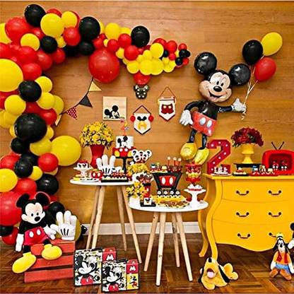 Balloon Decor Mickey Mouse Theme / Ideas For Kid S Birthday Party In Bangalore Evibe In Blog / Use mickey mouse decorations to set the scene.