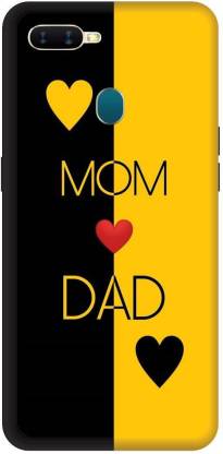 PRINTVEESTA Back Cover for Oppo A11K/CPH2083 Mom Dad Love Motivational Printed Back Cover