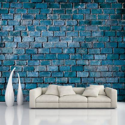 Print Panda Decorative Blue Wallpaper Price in India - Buy Print Panda  Decorative Blue Wallpaper online at 