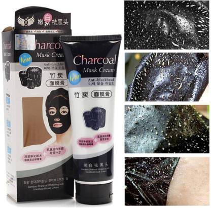 Geemy Charcoal Mask Cream For Daily Pollution Free Skin, Black Head Remove, Deep Cleansing - Pack of 1