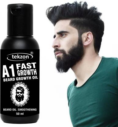 tekzon 100% Natural Beard Growth Oil- For Stimulating fast Beard Growth ...
