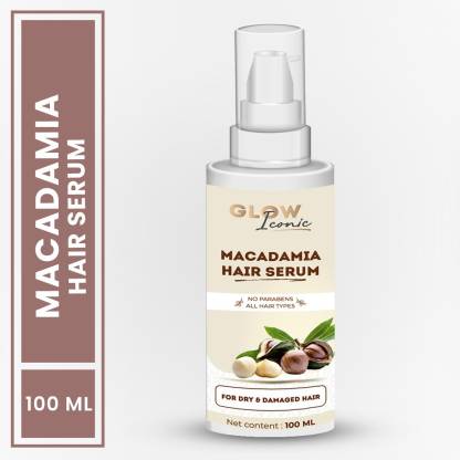 GLOWICONIC Macadamia Hair Serum for Dry & Damaged Hair, Parabens Free |  Useful for All Hair Type - Price in India, Buy GLOWICONIC Macadamia Hair  Serum for Dry & Damaged Hair, Parabens