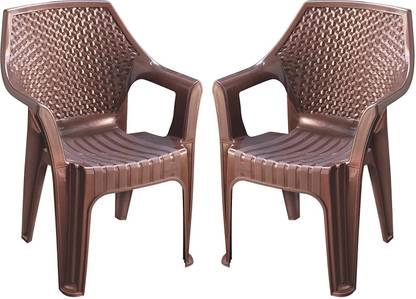 photo Brown Stackable Plastic Outdoor Chairs maharaja delta plastic chair set of 2 stackable plastic chair for home office and restaurant brown plastic outdoor chair