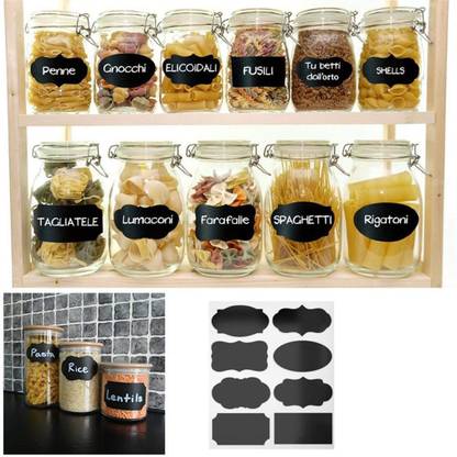 Mason jar chalkboard labels