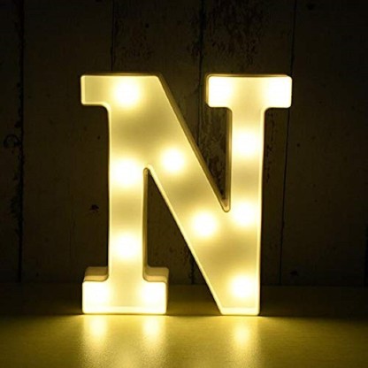 Z Wedding Birthday Party Bar Wall Decoration Light Warm White Love Light up Letters LED Sign Marquee Letters with Lights Alphabet Number Lamp Lighting up Words Standing Hanging A 