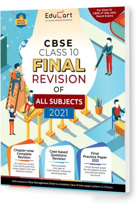 Educart All Subjects Final Revision Book Of Cbse Class 10 Strictly For May 21 Exam Objective Maps Case Based Q Sample Paper Buy Educart All Subjects Final Revision Book Of