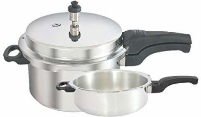 BMS Lifestyle Classic Pressure Cooker (Aluminum) 5 L, 4 L Induction ...