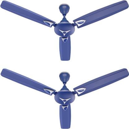 Candes STAR 1200 mm Ultra High Speed 3 Blade Ceiling Fan  (Blue, Pack of 2)