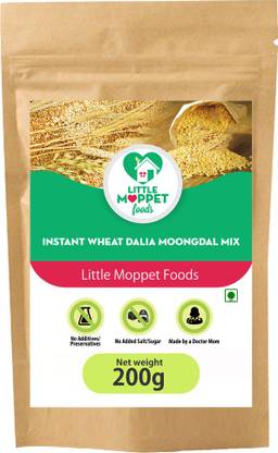 My Little Moppet Instant Wheat Dalia Moongdal Mix For 6 Months Babies Healthy Wholesome Food Cereal Price In India Buy My Little Moppet Instant Wheat Dalia Moongdal Mix For 6