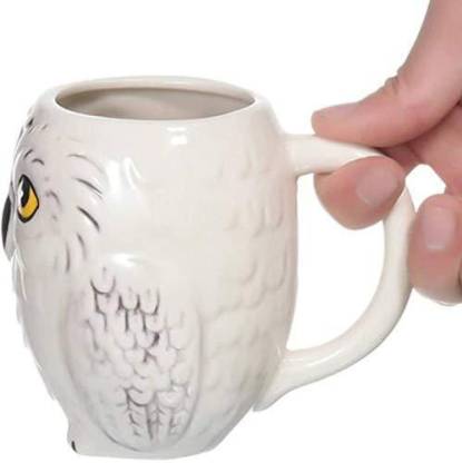 NYRWANA DELIVERING SMILES IN INIDA Ironman Ceramic for Tea Coffee (Harry Owl) Ceramic Coffee Mug