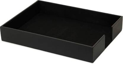 Azyeea Leather A4 Office Paper Tray, Leather Paper Tray