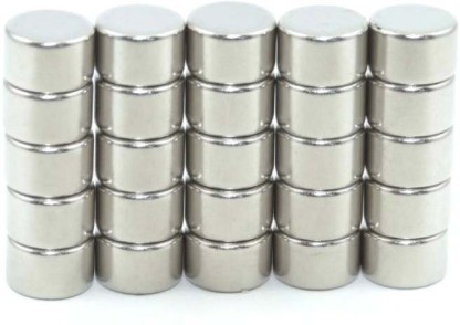 8 Pieces Round Multi-Use Magnets for Refrigerator Craft Project Approximate 20 x 5 mm with 5mm Countersunk Hole 