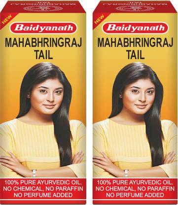 Baidyanath Mahabhringraj Ayurvedic Hair Oil -Helps for Hair Growth, Nourishment, Complete Hair Care, Anti-hair Fall, Anti-Dandruff -No Added Chemicals and Fragrance | Pack of 2 Hair Oil - Price in India, Buy Baidyanath Mahabhringraj Ayurvedic Hair Oil -Helps for Hair Growth, Nourishment, Complete Hair Care, Anti-hair Fall, Anti-Dandruff -No Added Chemicals and Fragrance | Pack of 2 Hair Oil - Price in India, Buy
