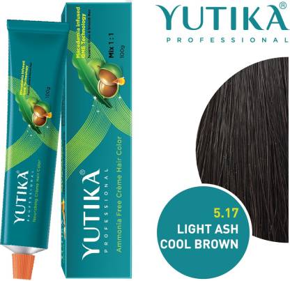 Yutika Professional Creme Hair Color , Light Ash Cool Brown  - Price in  India, Buy Yutika Professional Creme Hair Color , Light Ash Cool Brown   Online In India, Reviews, Ratings & Features 
