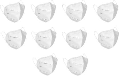 Nea N95 / KN95 FFP2 5- Layer Reusable Face Mask Respirator N95 WSX -44++  (White, L, Pack of 10)