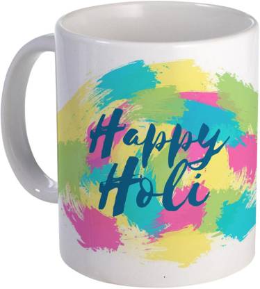 COLOR YARD best happy holi mug gift with holi-background-with-front-view-elephant  design on Ceramic Coffee Mug Price in India - Buy COLOR YARD best happy holi  mug gift with holi-background-with-front-view-elephant design on Ceramic  Coffee
