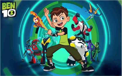 Ben 10 Cartoon Wall Poster For Room With Gloss Lamination M3 Paper Print -  Comics, Children, Gaming posters in India - Buy art, film, design, movie,  music, nature and educational paintings/wallpapers at