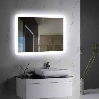 Sanskruti Hub Led Wall Mounted Bathroom, Unusual Bathroom Mirrors With Lights India