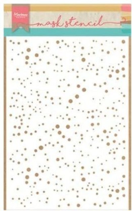 14,9 x 21 cm Marianne Design Mask Stencil Snow Flakes for Scrapbooking White Cardmaking and Other Papercrafts 