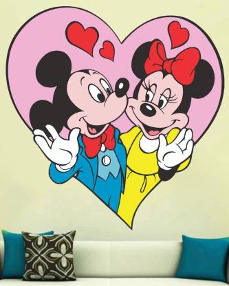 Approach home décor 60 cm mickey mouse 3d cartoon wall stickers Self  Adhesive Sticker Price in India - Buy Approach home décor 60 cm mickey  mouse 3d cartoon wall stickers Self Adhesive