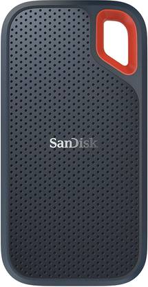 [For HDFC Bank Credit Card] SanDisk Extreme Portable SDSSDE61-500G-G25 500 GB Wired External Solid State Drive (SSD)  (Black, Red, Mobile Backup Enabled)