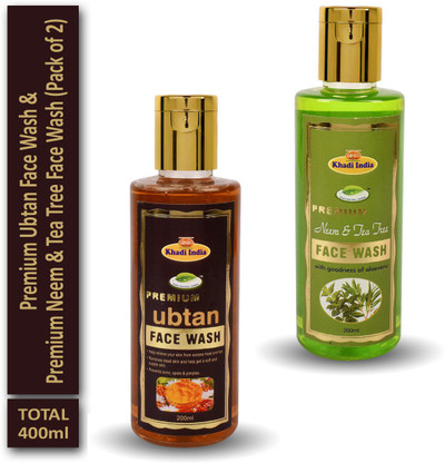 khadi natural neem and tea tree face wash