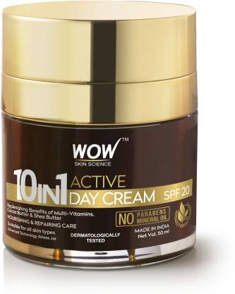 WOW SKIN SCIENCE Cream 10 in 1 Age Miracle Face Cream- Day Cream With SPF 20