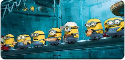 Ryca Minions Cartoon Wallpaper 3D Design High Resolution Desk Pad With Non-Slip Base For Gaming||PC||Laptop||Keyboard Mousepad - Ryca : Ryca Minions Cartoon Wallpaper 3D Design High Resolution Desk Pad With Non-Slip Base For Gaming||PC||Laptop||Keyboard Mousepad - Ryca :