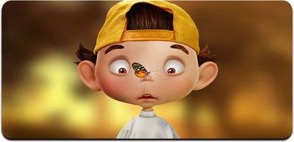 Ryca Funny Little Boy Cartoon Wallpaper 3d Design High Resolution Desk Pad With Non Slip Base For Gaming Pc Laptop Keyboard Mousepad Ryca Flipkart Com