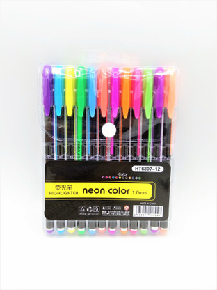 neon pens for black paper