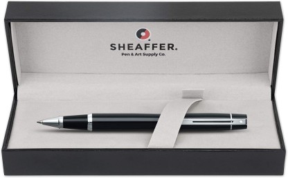 Sheaffer 300 Glossy Black Ballpoint Pen with Chrome-Plated Trim 