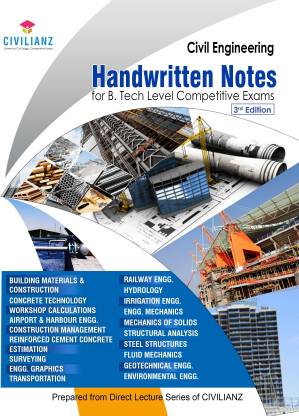 Civil Engineering Handwritten Notes  - Civilianz Handwritten book with 0 Disc