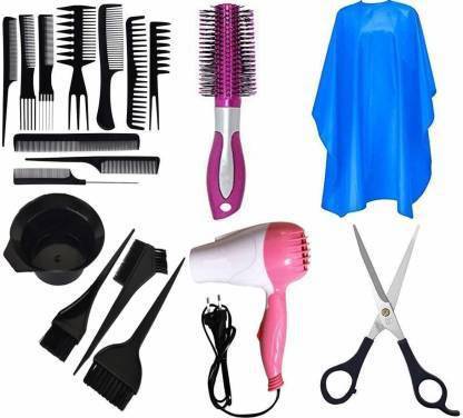 AANU Professional Hair Styling Tools Set of 18 Pcs Combo For Salon And Home Hairdressing  Kit Personal Care Appliance Combo Price in India - Buy AANU Professional  Hair Styling Tools Set of
