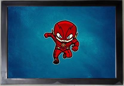 Flash Cartoon Superhero Photoframe with Acrylic Glass 14x20 Inch Paper  Print - Movies posters in India - Buy art, film, design, movie, music,  nature and educational paintings/wallpapers at 