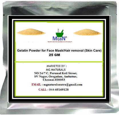 MGBN Gelatin Powder for Face Mask/Hair removal (Skin Care) 25 GM - Price in India, Buy MGBN Gelatin Powder for Face Mask/Hair removal (Skin Care) 25 GM Online In India, Reviews, Ratings MGBN Gelatin Powder for Face Mask/Hair removal (Skin Care) 25 GM - Price in India, Buy MGBN Gelatin Powder for Face Mask/Hair removal (Skin Care) 25 GM Online In India, Reviews, Ratings