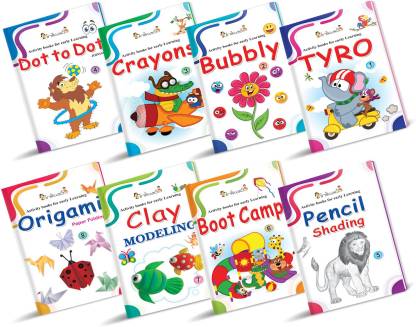 InIkao Activity Books for Early Learning ; Set of 8 Activity Books for Early Learning