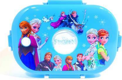  | Priceless Deals Cute Disney Frozen Cartoon Characters  Stainless Steel Insulated Kid's Lunch Box 710 ML with Spoon & Mini Salad  Box for School Picnic Outdoor 2 Containers Lunch Box -