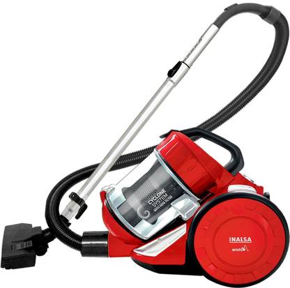 Inalsa Aristo Bagless Dry Vacuum Cleaner with Reusable Dust Bag  (Red)