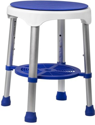 Blue 7 Height Levels Bathtub Chair Non Slip Bath Seat for Inside Shower 360 Degree Rotating Shower Stool 103C Lightweight & Narrow Shower Stool for Senior and Disabled 